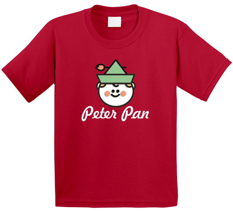 Peter Pan Kids Tee Shirt White Letter T Shirt